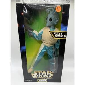 Star Wars 1997 - GREEDO 12” Action Collection - Kenner Action Figure NEW Vintage